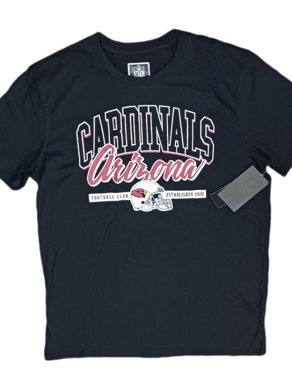 NFL Team Apparel Arizona Cardinals Mens Size Large T Shirt Short Sleeve Black